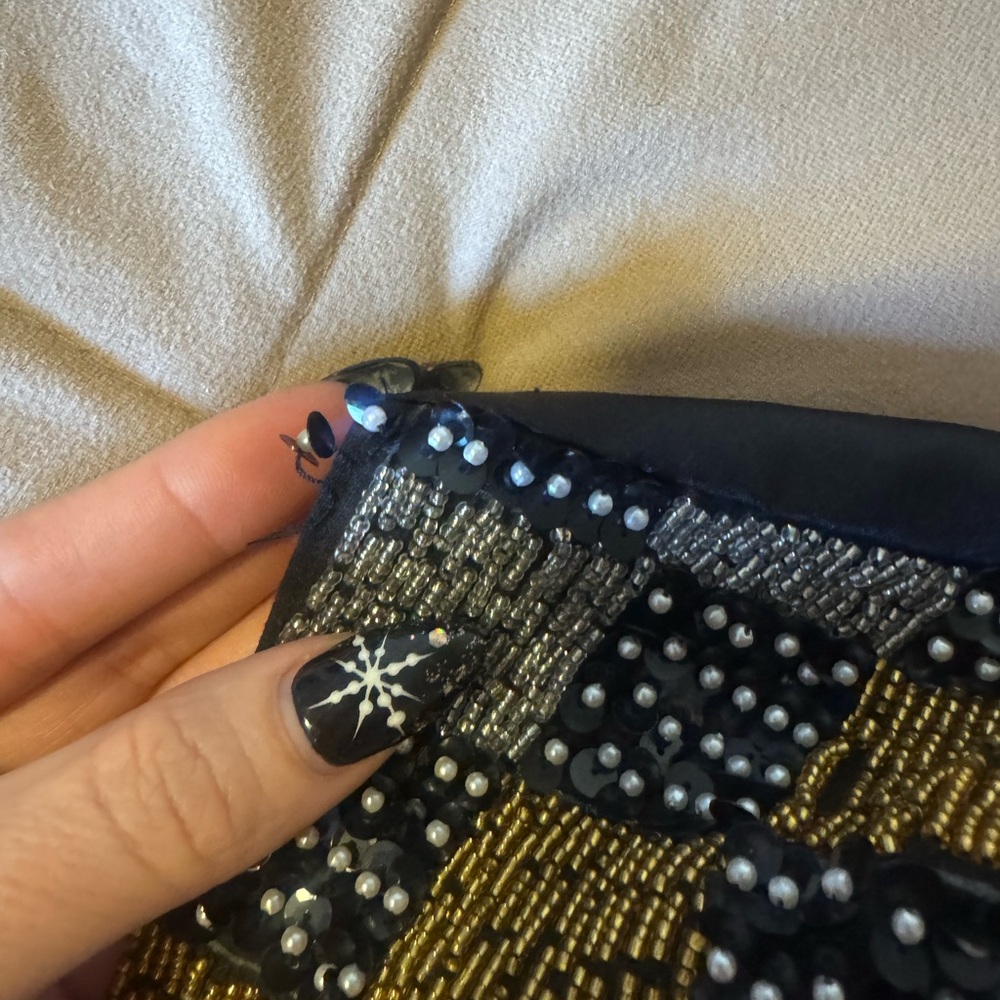 Effeci Sequin Checkered Vest - image 3